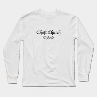 Oxford Christ Church College Medieval University Long Sleeve T-Shirt